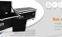 Baúl de transporte para accesorios y cableado